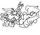 coloriage mimihopps et pimboli sur les branches